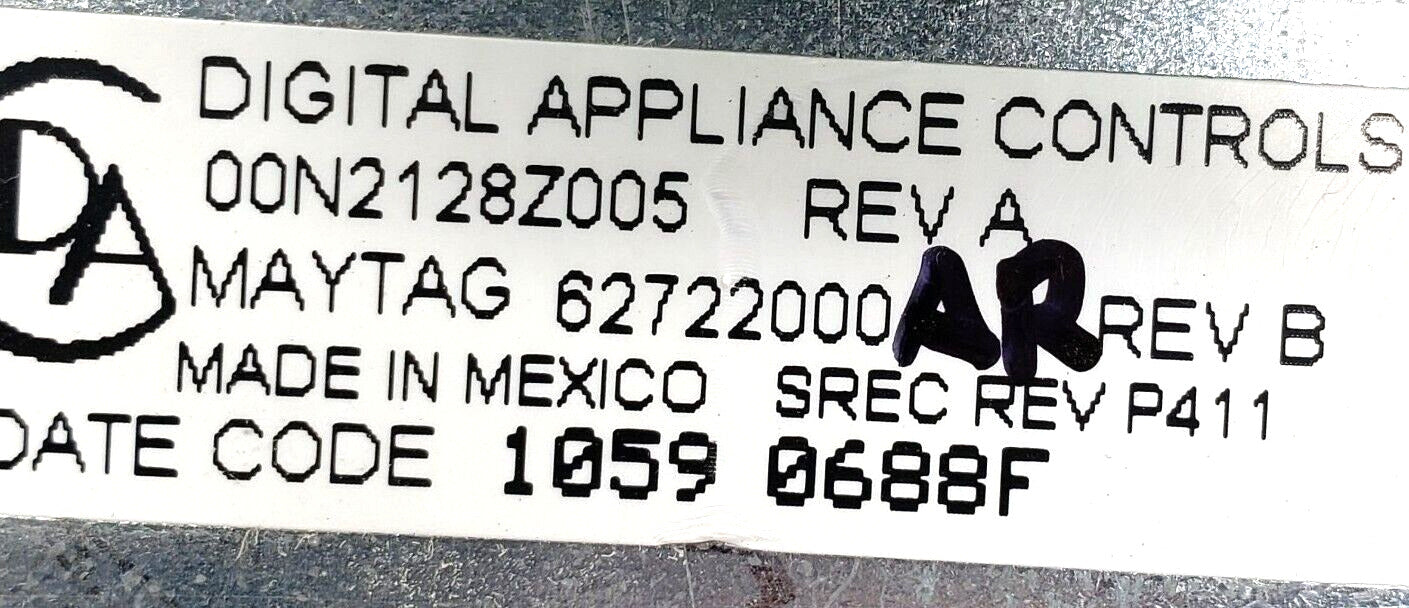 OEM Replacement for Maytag Washer Control 62722000