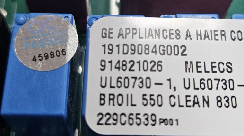 New OEM Replacement for GE Range Control 191D9084G002