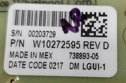 Genuine OEM Replacement for Whirlpool Washer Control W10272595