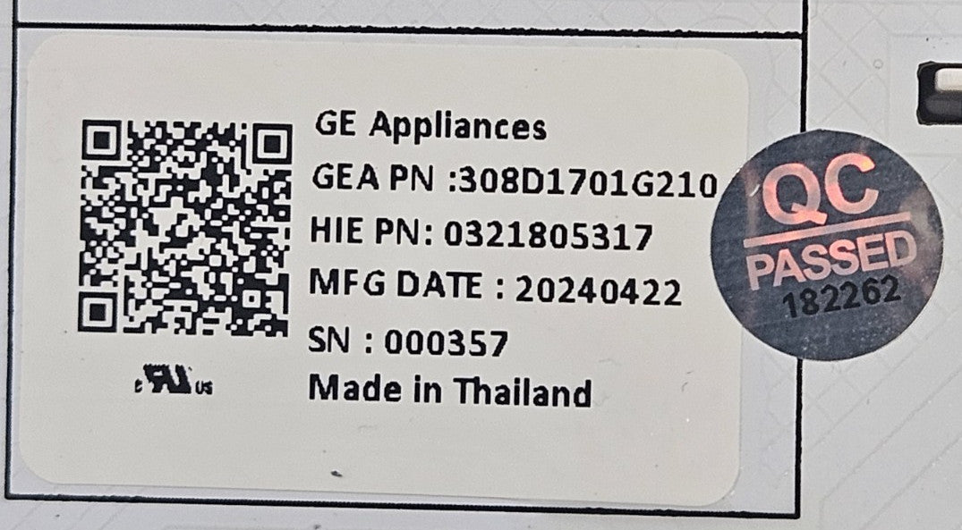 OEM Replacement for GE Dryer Control Board 308D1701G210