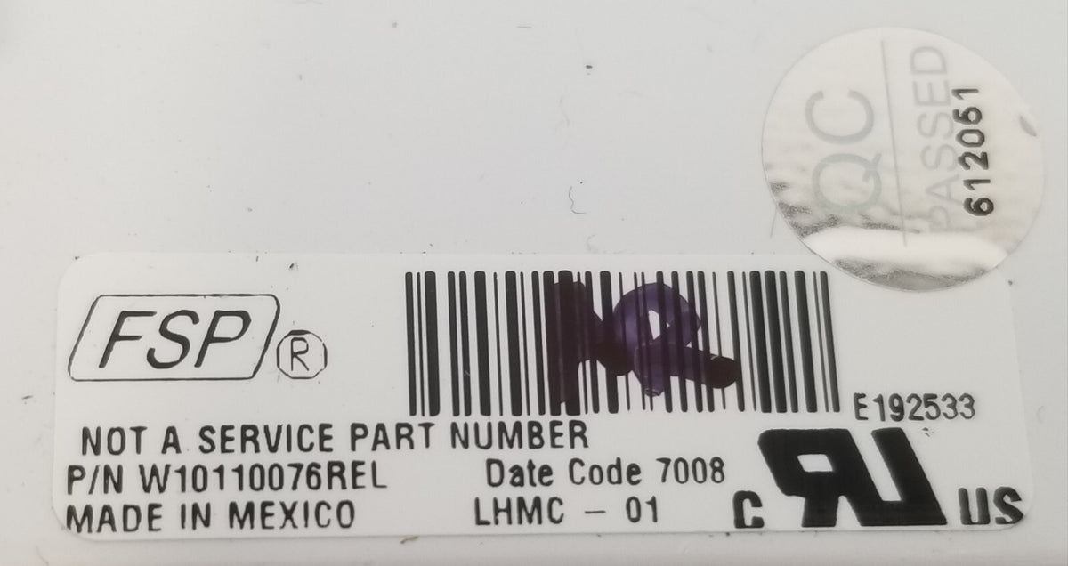 OEM Replacement for Whirlpool Washer Control W10110076