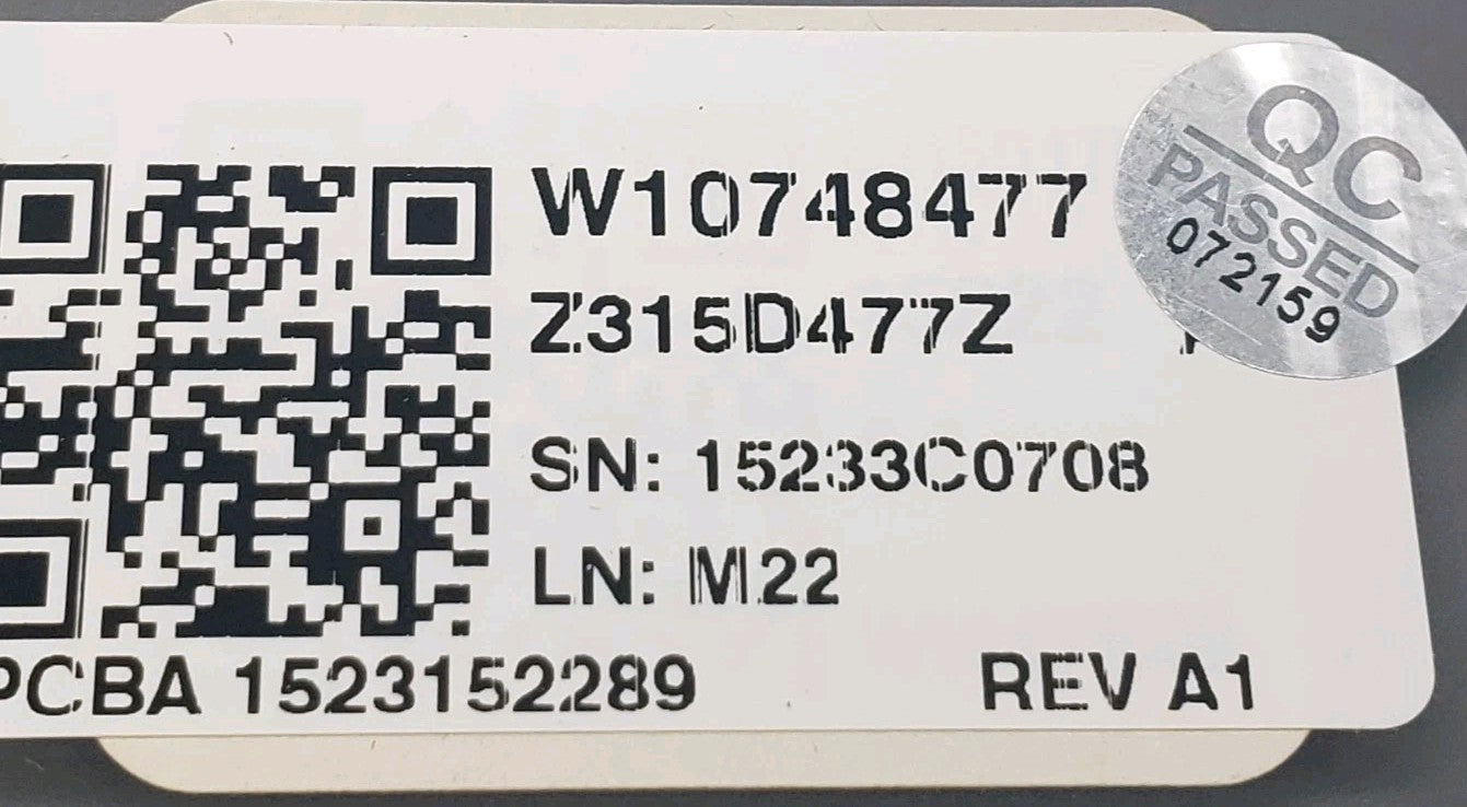 OEM Replacement for Maytag Dryer User Interface W10748477