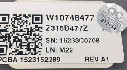 OEM Replacement for Maytag Dryer User Interface W10748477