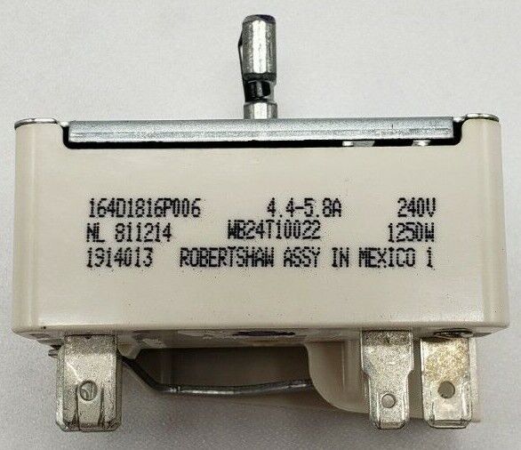 New Genuine OEM Replacement for GE Range Infinite Switch 164D1816P012