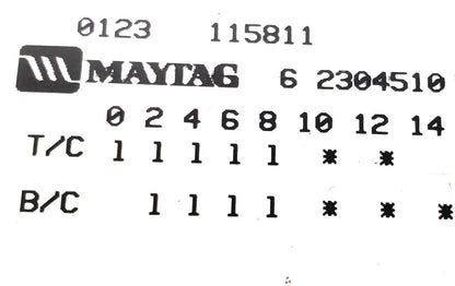 Genuine OEM Replacement for Maytag Washer Timer 62304510