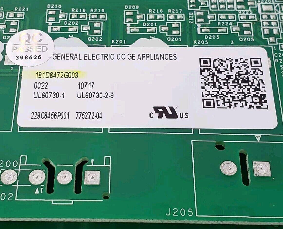 OEM Replacement for GE Range Control Board 191D8472G003