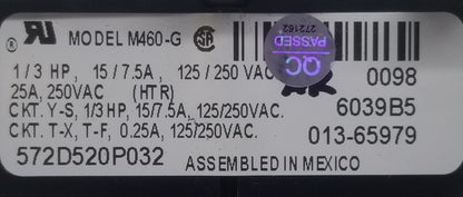 Genuine OEM Replacement for GE Dryer Timer 572D520P032