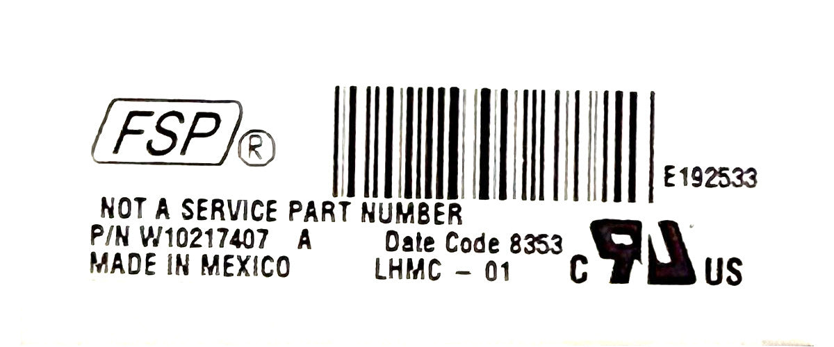 OEM Replacement for Whirlpool Washer Control W10217407