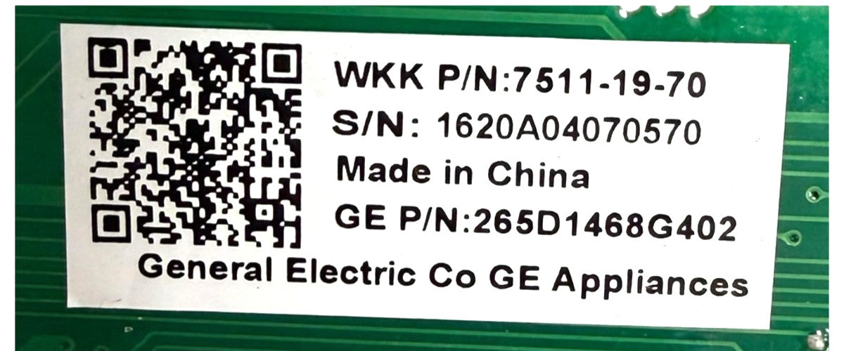 OEM Replacement for GE Dishwasher Control 265D1468G402