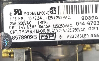 OEM Replacement for Whirlpool Dryer Timer 8578909