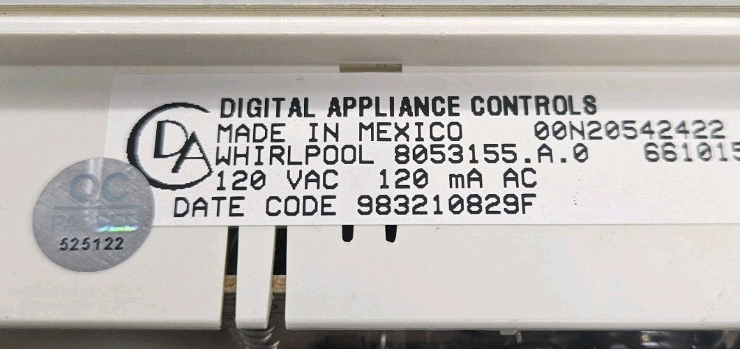 OEM Replacement for Whirlpool Oven Control 8053155
