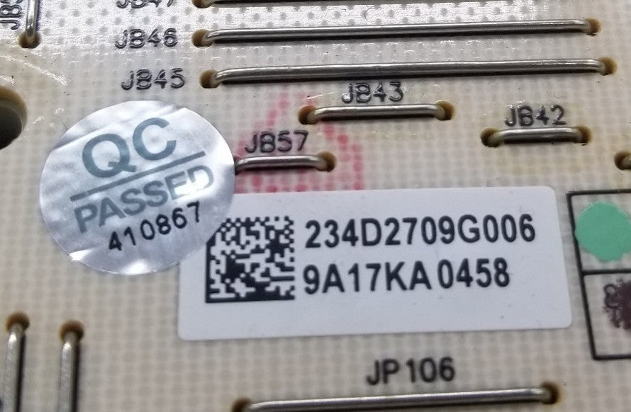 OEM Replacement for GE Dryer Control 234D2709G006