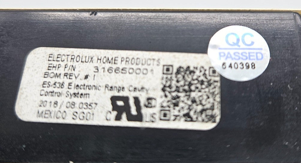 OEM Replacement for Frigidaire Oven Control 316650001