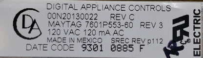 OEM Replacement for Maytag Range Control Board 7601P553-60