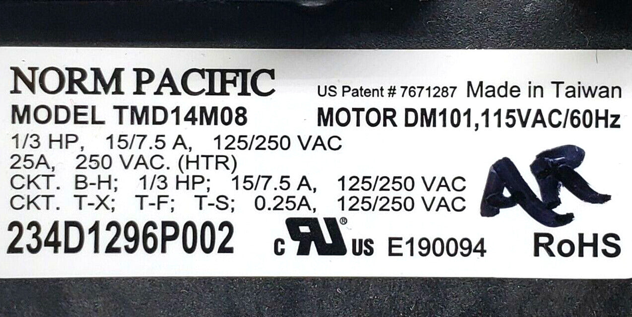 Genuine OEM Replacement for GE Dryer Timer 234D1296P002