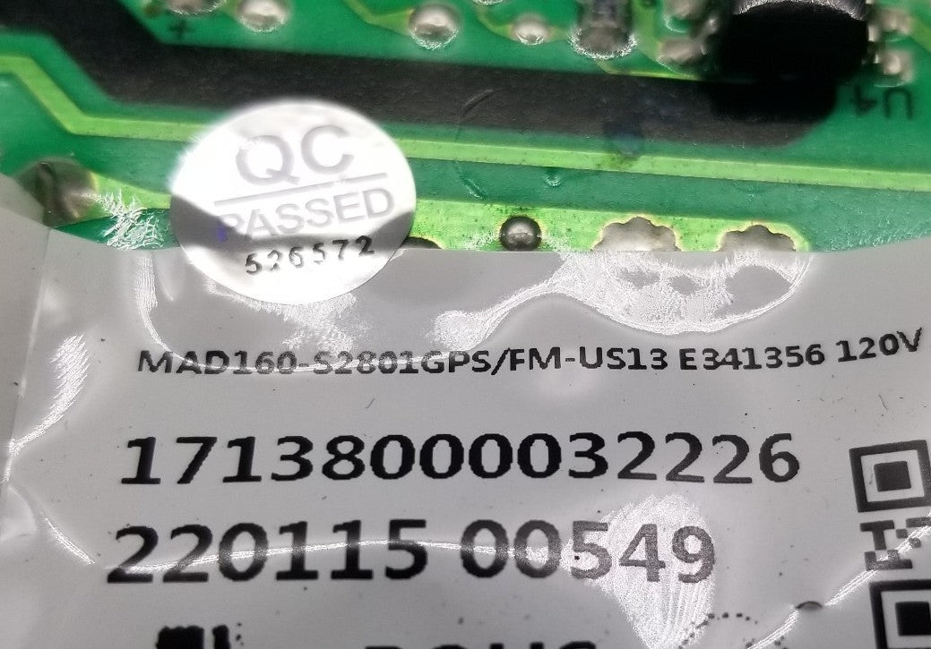 OEM Replacement for Midea Washer Control 17138000032226