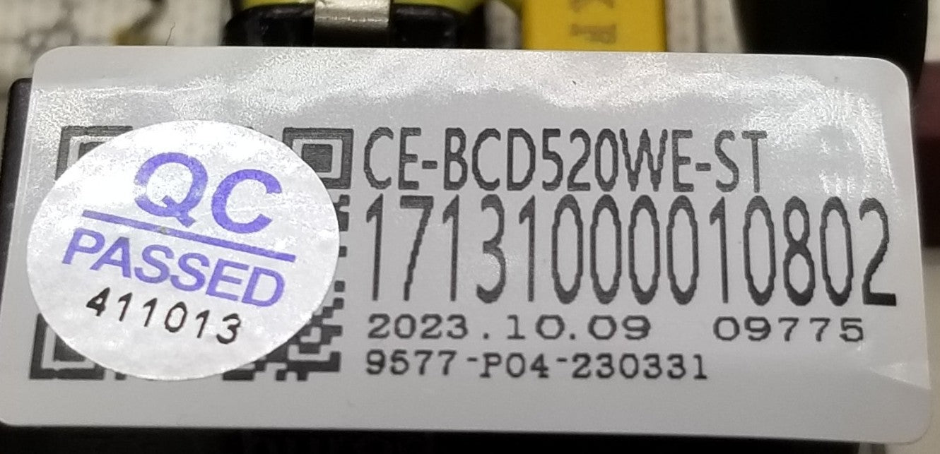 OEM Replacement for Midea Refrigerator Control 17131000010802