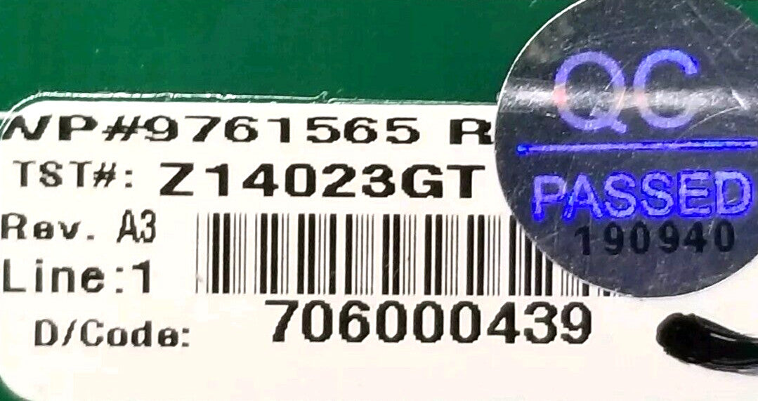 OEM Replacement for KitchenAid Range Touchpad 9761565