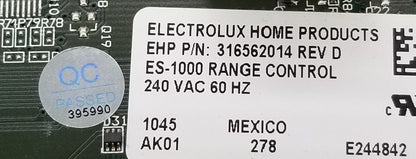 OEM Replacement for Frigidaire Range Control 316562014