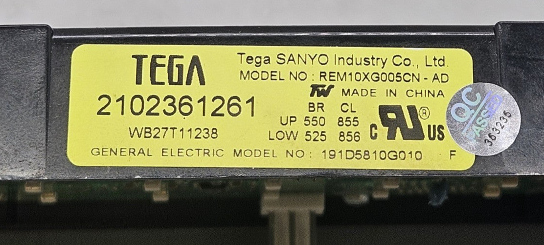 OEM Replacement for GE Range Control WB27T11238 191D5810G010