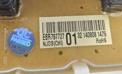 OEM Replacement for LG Washer Control EBR79772701