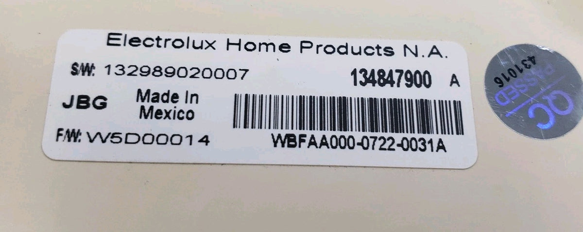 OEM Replacement for Frigidaire Washer Control Board 134847900