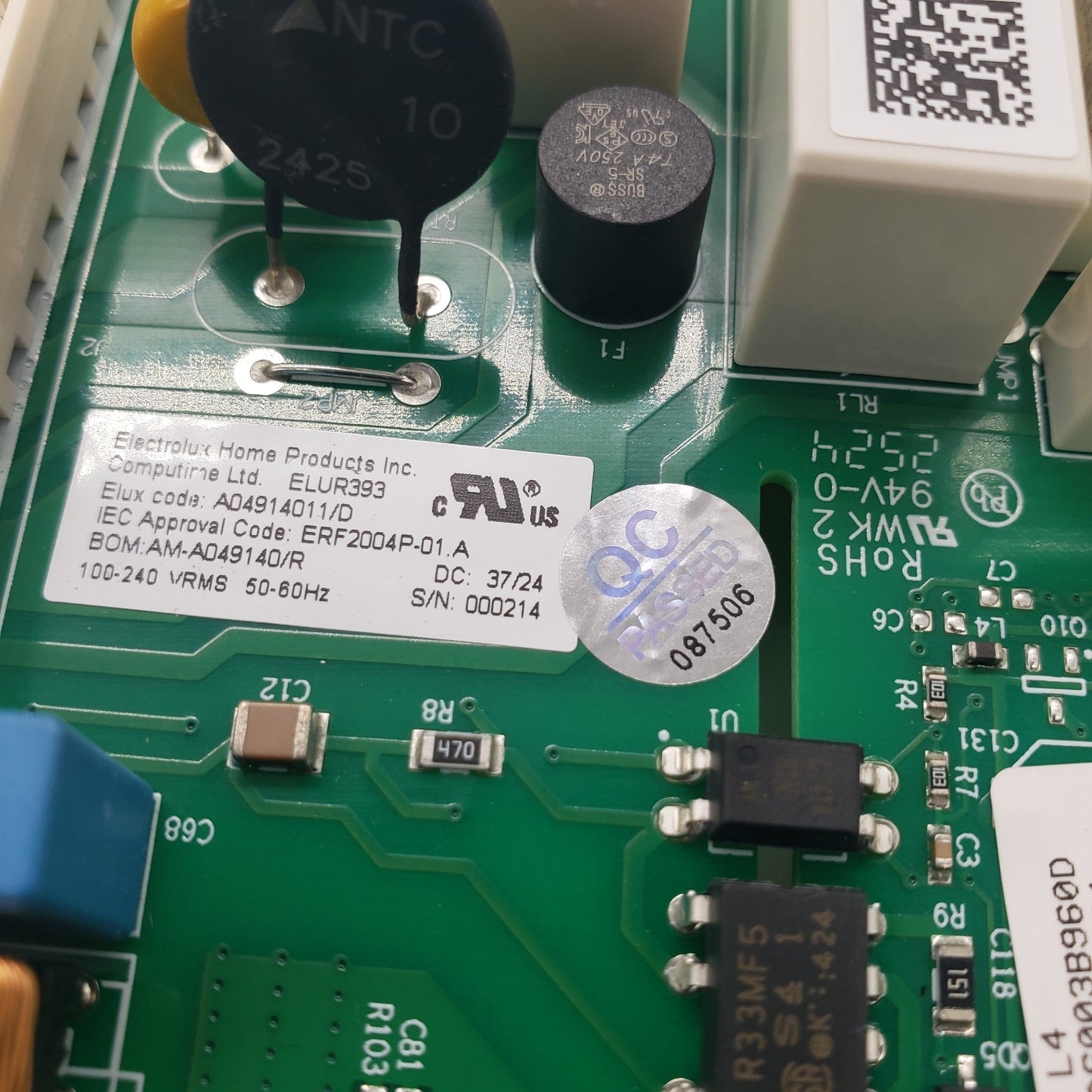 New OEM Replacement for Frigidaire Power Control A04914011