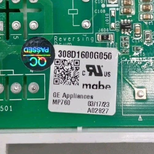 OEM Replacement for GE Dryer Control Board 308D1600G050