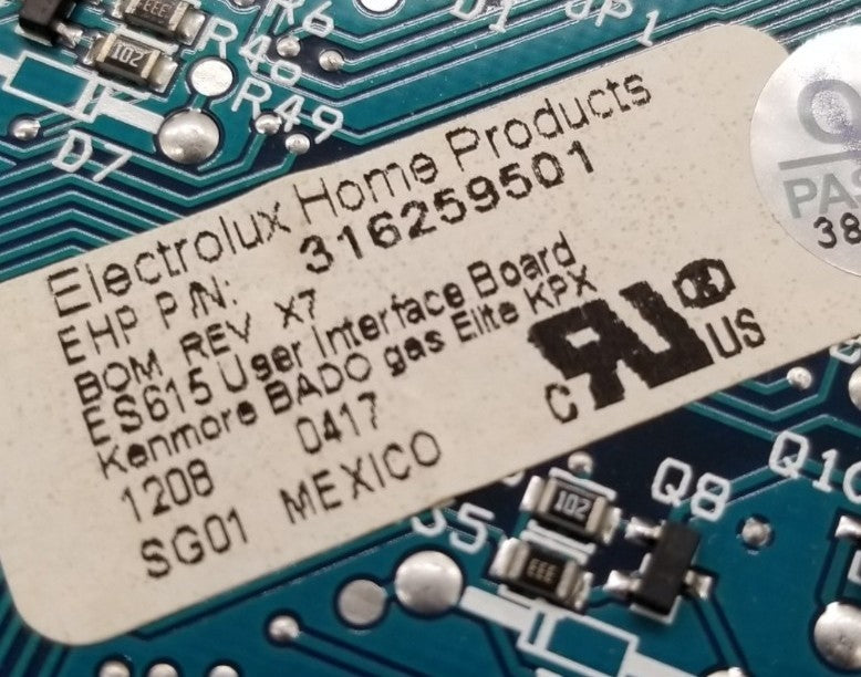 OEM Replacement for Frigidaire Range Control Board 316259501    s To