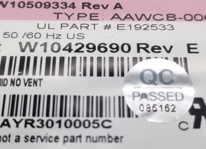 OEM Replacement for Whirlpool Washer Control W10429690