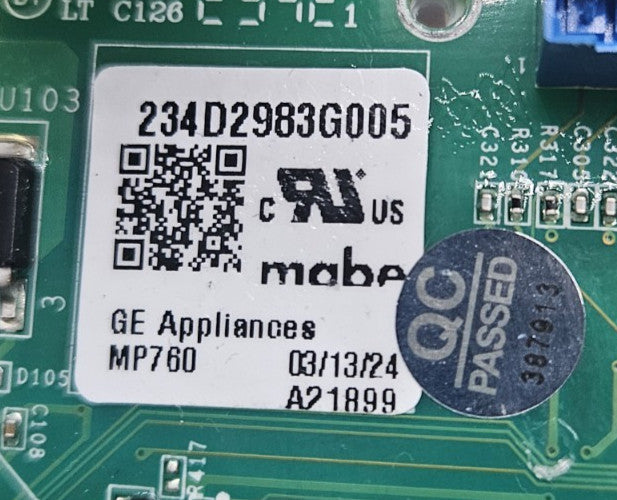OEM Replacement for GE Dryer Control Board 234D2983G005