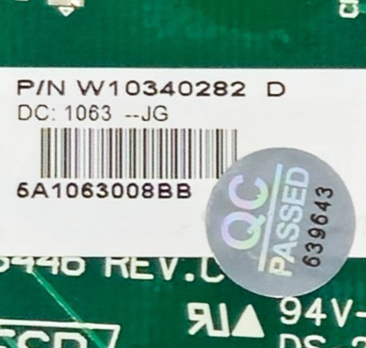 OEM Replacement for Whirlpool Washer Control Board W10340282