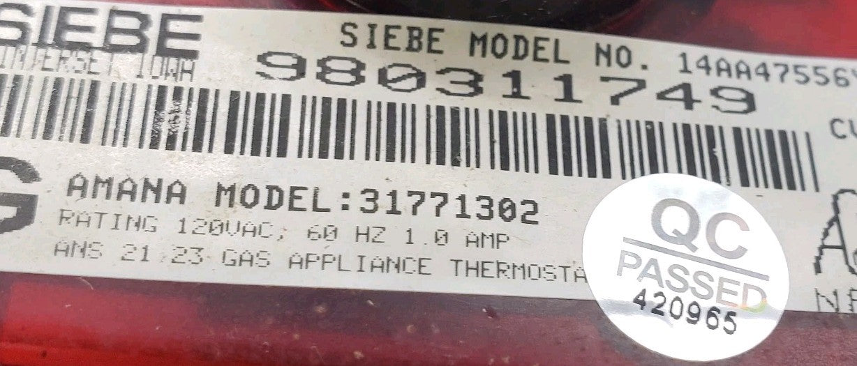 OEM Replacement for Amana Range Control 31771302
