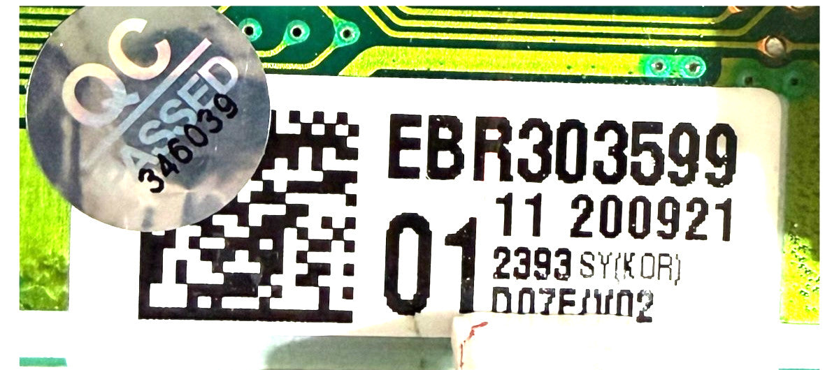 OEM Replacement for LG Dryer Control EBR30359901