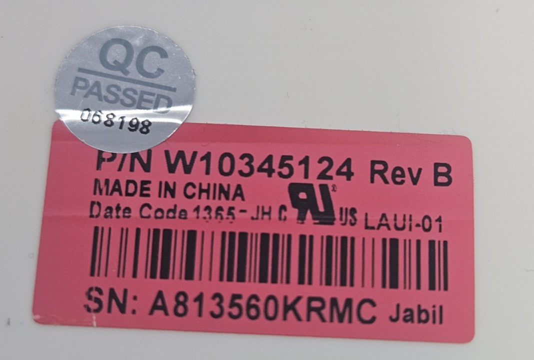OEM Replacement for Whirlpool Washer Control W10345124
