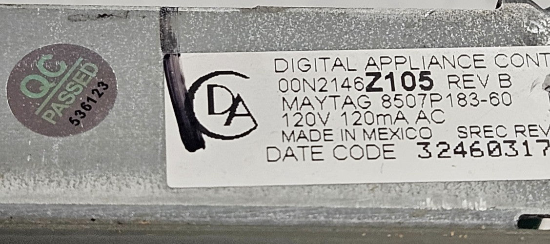 OEM Replacement for Whirlpool Range Control 8507P183-60