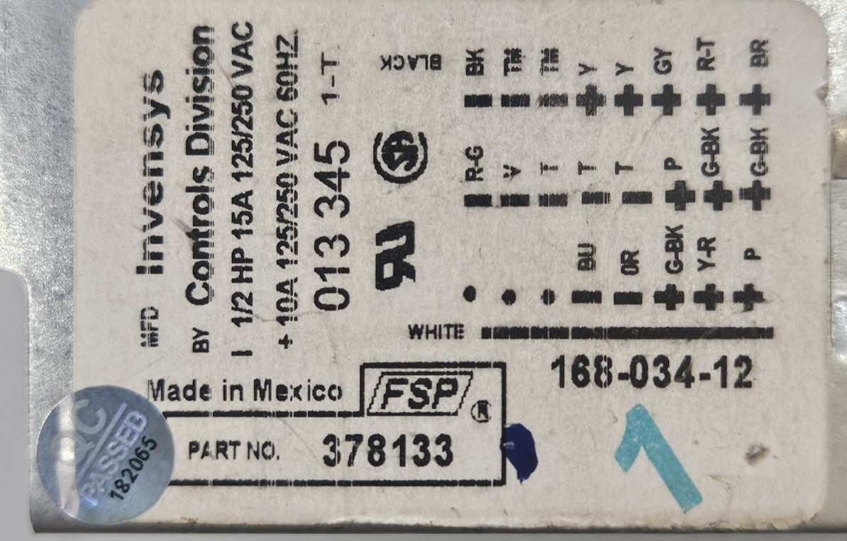 OEM Replacement for Whirlpool Washer Timer 378133