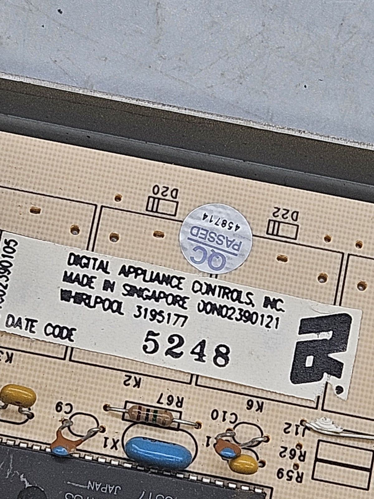 OEM Replacement for Whirlpool Dishwasher Control Board 3195177