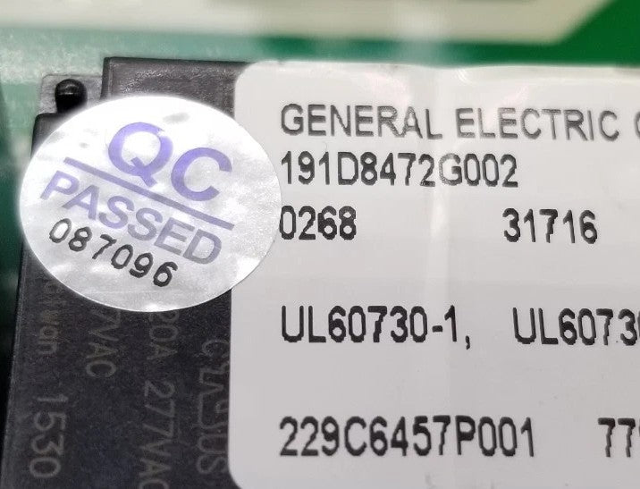 OEM Replacement for GE Oven Control Board 191D8472G002