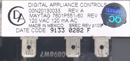 OEM Replacement for Jenn-Air Oven Control 7601P551-60   ~ ~