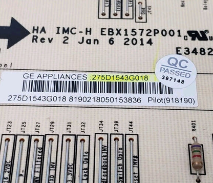 OEM Replacement for GE Washer Control 275D1543G018