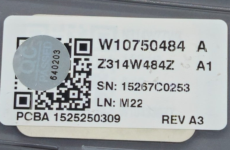 OEM Replacement for Whirlpool Washer Control Board Panel W10750484