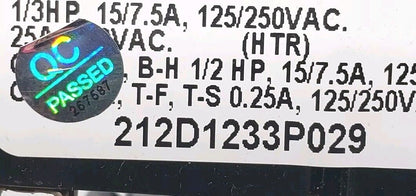 Genuine OEM Replacement for GE Dryer Timer 212D1233P029
