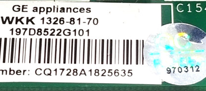 OEM Replacement for GE Refrigerator Control 197D8522G101