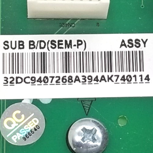 OEM Replacement for Samsung Washer Control Board DC94-07268A