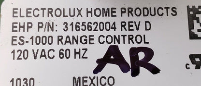 Genuine OEM Replacement for Frigidaire Range Control 316562004