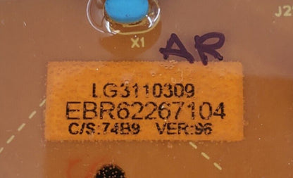 Genuine OEM Replacement for LG Washer User Control EBR62267104