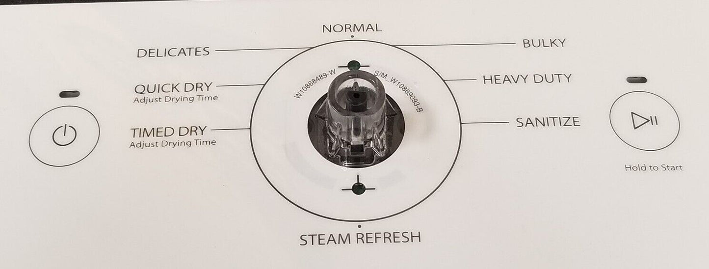OEM Replacement for Whirlpool Dryer Control Panel W10891930