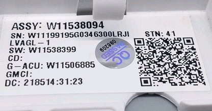 OEM Replacement for Whirlpool Washer Control Board W11538094