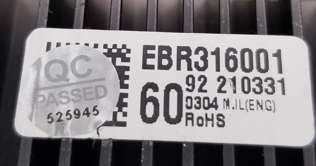 OEM Replacement for LG Fridge Control EBR31600160